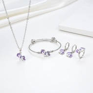 75S Set Perhiasan Anak Titanium Emas Lapis Terbaru Anti Karat Muda 24k