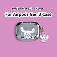 【Discount】 For Airpods Gen 3 Case Electroplate Niche Cartoon for Airpods Gen 3 Casing Soft Earphone 