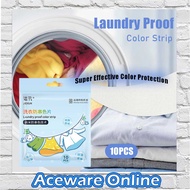 10-PCS Laundry Proof Color Strip Absorbent Paper Absorb Color Film Sheet Prevent Cross-color Dying C