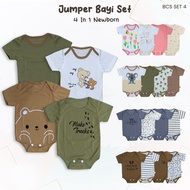 4in1 Baby Jumpsuit KEIKO Baby Jumper Baby Bodysuit Baby Jumpsuit Baby Clothes BCS-SET4