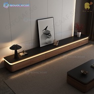 liuhuan2.sg Solid Wood TV Console Cabinet Rock Board TV Console With Ambient Light TV Cabinet Long S