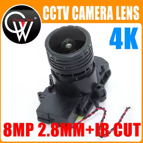 4K HD 2.8mm Lens 8MP F0.95 M16 Focal 1/2.7" ir cut+lens for IMX327 , IMX307 , IMX290 , IMX291 Camera
