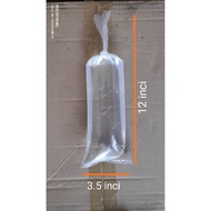 Plastik Ikan | Plastik PE | Saiz 3.5inci x 12inci & 4inci x 12inci