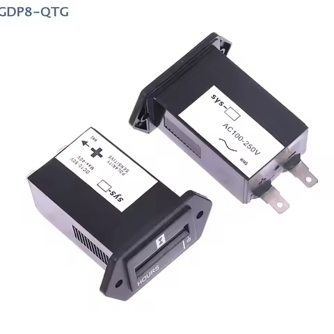 HOT! 6 Digits 100-250V AC 10-80V DC Hour Meter,Complete Sealed Quartz Timer Counter SYS-1