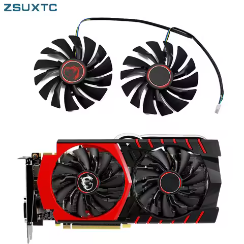 95MM PLD10010S12HH 6Pin Graphics Video Card Cooler Fan For MSI GTX970 GeForce GTX 970 GAMING Dual Fa