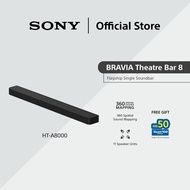 Sony BRAVIA Theatre Bar 8 | Single Soundbar | 360 Spatial Sound Mapping | Dolby Atmos & DTS:X | HT-A