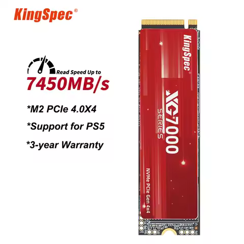 KingSpec M2 PCIe4.0 4TB 1TB 2TB SSD 7400mb/s M.2 NVMe 512gb Hard Disk M 2 PCIe 4.0 Solid State Drive