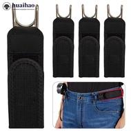 HUAIHAO Buckleless Invisible Waist Closure Hook Elastic Waistband Hook-And-Loop Fastener for Fishing