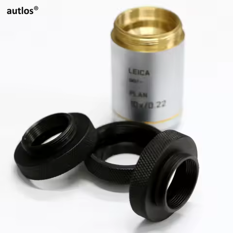 M25x0.75 to RMS Thread Adapter RMS to M25 Microscope Objective Ring for Leica Nikon Olympus Microsco