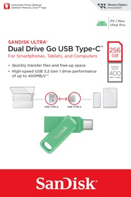 SANDISK Ultra Dual Drive Go FlashDrive Type C 32GB/64GB/128GB/256GB/512GB/1TB (400MB) USB3.1 OTG Fla