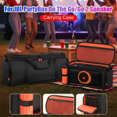 Travel Storage Bag with Shoulder Strap Portable Speaker Carry Tote Bag Compatible for JBL PartyBox O
