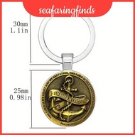 Copper Anchor Pendant Keychain With Alloy Material For Friend Gifts Colleague And