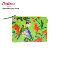Cath Kidston Slim Pocket Purse Paper Birds Lime กระเป๋า กระเป๋าสตางค์ กระเป๋าใบเล็ก กระเป๋าใส่ของใบเล็ก