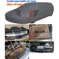 Audi A5 YAMA Brown Bag Double Layer Car Body Cover Selimut Kereta Sarung Kereta (Peva + PP Cotton)
