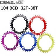 SNAIL Bike Chainring 104 BCD Oval 32T 34T 36T 38T Tooth MTB Mountain Bike Chain Ring Crank Plate 104