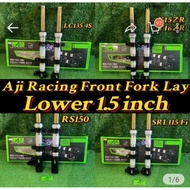 AJI Fork Lay Lower 1.5Inch Y15ZR Y16ZR LC135 RS150 RSX SRL115 FI Pendek CORAK Y15 Y16 Lc Cnc Rs 5s 4s 55D Gold MESIN leo