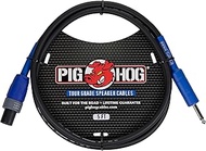PigHog PHSC5S14 Speaker Cable 5-feet Speakon to 1/4-inch Connector Heat Shrink Protected 9.2mm PVC O