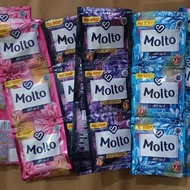 MOLTO PEWANGI ALL IN ONE SACHET-Molto pakaian 1 renceng 12sachet-( Renc/12pc ) Molto Softener Pelemb
