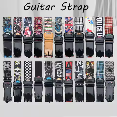IRIN Guitar Strap Embroidered Guitarra Strap National Style Shoulder Strap Electric Acoustic Guitar 
