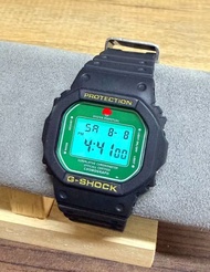新淨 全屏夜光 EL夜光 電子錶 GSHOCK DW5600同款 改裝 綠水鬼 送一全新錶殼