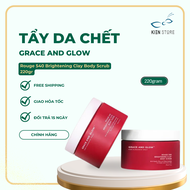 Tẩy Tế Bào Chết Toàn Thân Grace and Glow Rouge 540 Brightening Clay Body Scrub 220gr Với Đất Sét Kao