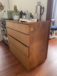無印 木櫃桶 Muji Oak Wood drawer chest dresser cabinet