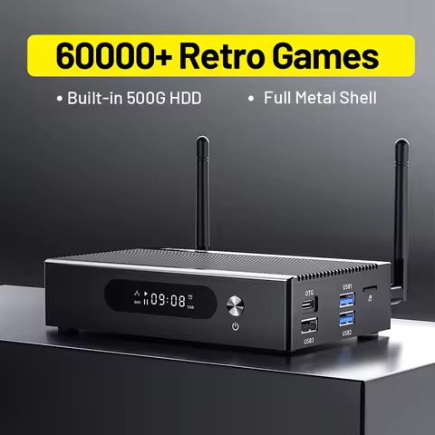 KINHANK Super Console X3 Pro Retro Video Game Console 60000 Games for PS1/PSP/SS/N64/DC/Arcade Game 