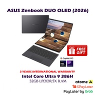 [2026] 1TB SSD ASUS Zenbook DUO 3K 14" OLED Touch Screen Laptop / Intel Core Ultra 9 386H / 32GB RAM