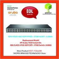 HPE JL386A: OFFICECONNECT 1920S 48G 4SFP PPOE+ 370W 48 PORT 10/100/1000 MBPS PORT 1 THRU 24 POE/POE+