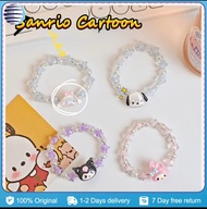 Sanrio Acrylic Rubber Plastic Bracelet Cinnamorol Kuromi Melody Cartoon Sanliou Cream Star Bracelet Cute Sweet Style Bracelet For Girls Jewelry Couple Sanrio Kids Toys Gift