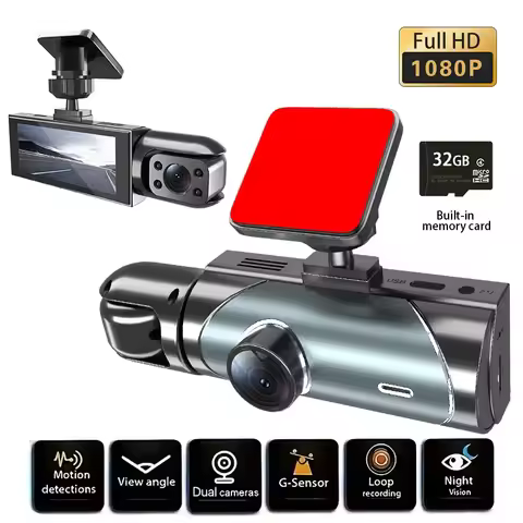 Car Dashcam 4K Front Lens High Resolution Collision Warning System High Resolution Recording with Ad