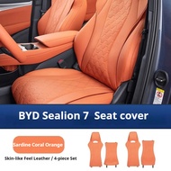 For BYD Sealion 7 Car Seat Cushion All Seasons Universal Semi-Charter Car Seat Cushion Ventilated Br