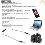 GESH1VX65 Bidirectional Sound Transfer Cable, 3.5mm Male to 3.5mm Male 50cm/19.7in 3.5mm Recording C
