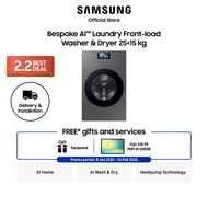 [Climate Voucher Eligible] [Pre-Order] Samsung WD25DB8995BZSP Bespoke AI™ Laundry Front-load Washer 