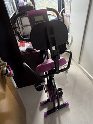 Spacioz 可摺疊磁控健身單車 紅色