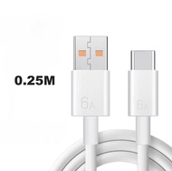 สายชาร์จเร็ว type c 6A Super Fast Charging Cable 120W สายหนา ของแท้ สำหรับ Huawei P30 P40 P20 Samsung S10 S20 S22 S21 Xiaomi Mi 11 10 9 OPPO VIVO X50 REALME ชาร์จโทรศัพท์มือถือได้อย่างรวดเร็วสาย USB C ประเภท-C Cable