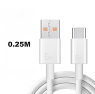 XIAOMI ชุดชาร์จ 33W/67w/120w Turbo Fast charge adapter สายเคเบิ้ล Type C 6A สำหรับโทรศัพท์ Mi 12 11 9 8 10 4 6 Poco X4 Pro NFC F3 M3 HUAWEI VIVO SAMSUNG Redmi 12 note 12