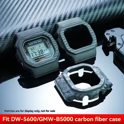 For Casio DW-5600/5610 GMW-B5000 carbon fiber case，dw5600/5610 gmw-b5000 Modified men's small square