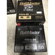 BATTMASTER YTX14-BS BATTERY for BMW,Kawasaki,Triumph &Yamaha