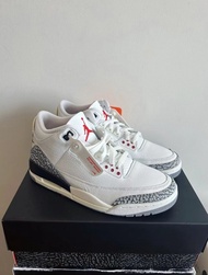 Air Jordan 3 White Cement Reimagined做舊 潮流 白水泥 中幫 復古籃球鞋 男女同款 白灰