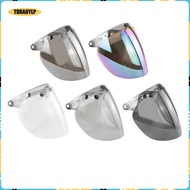 [tdraoylp] 3 Snap Visor Shield Front Flip up Helmet Visor Face Shield Helmet Lens Visor