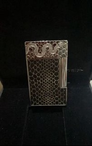 Dupont火機蛇年蛇皮雙火火機連火石