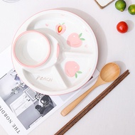 Weight Loss Meal Plate 211 Portion Control Children's Divided Breakfast Plate Ceramic Dinner Plate