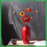 [Flameer] Red Vase Decorative Vases for Home Decoration Living Room Bedroom