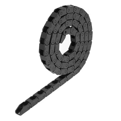 Non-opening Drag Chain Bridge Type R18 R25 R28 7x7 8x8 6x10 10x10 7x15 10x15mm L1m Cable Carrier wit