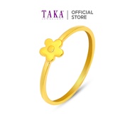 TAKA Jewellery 916 Gold Ring Flower