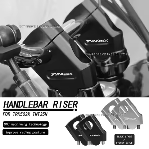 For TRK502X TRK 502 TNT135 TNT25N Trail TRK Motorcycle Accessory Handlebar Riser Clamp CNC Handle Ba