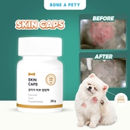 BONEAPETY KOREA Dog Skin & Coat Supplement Skin Caps for Itch Relief & Shedding Control Pet Suppleme