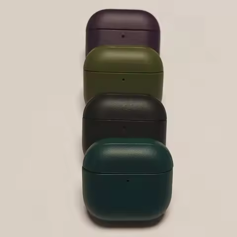 Leather Patterned Earbuds Protective Case Airpod 4 Case Cover for Apple Bluetooth Earphone Accessory