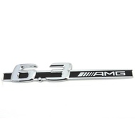 6.3 AMG Emblem Chrome Fender Logo Badge Nameplate Mercedes OEM C63 E63 S63